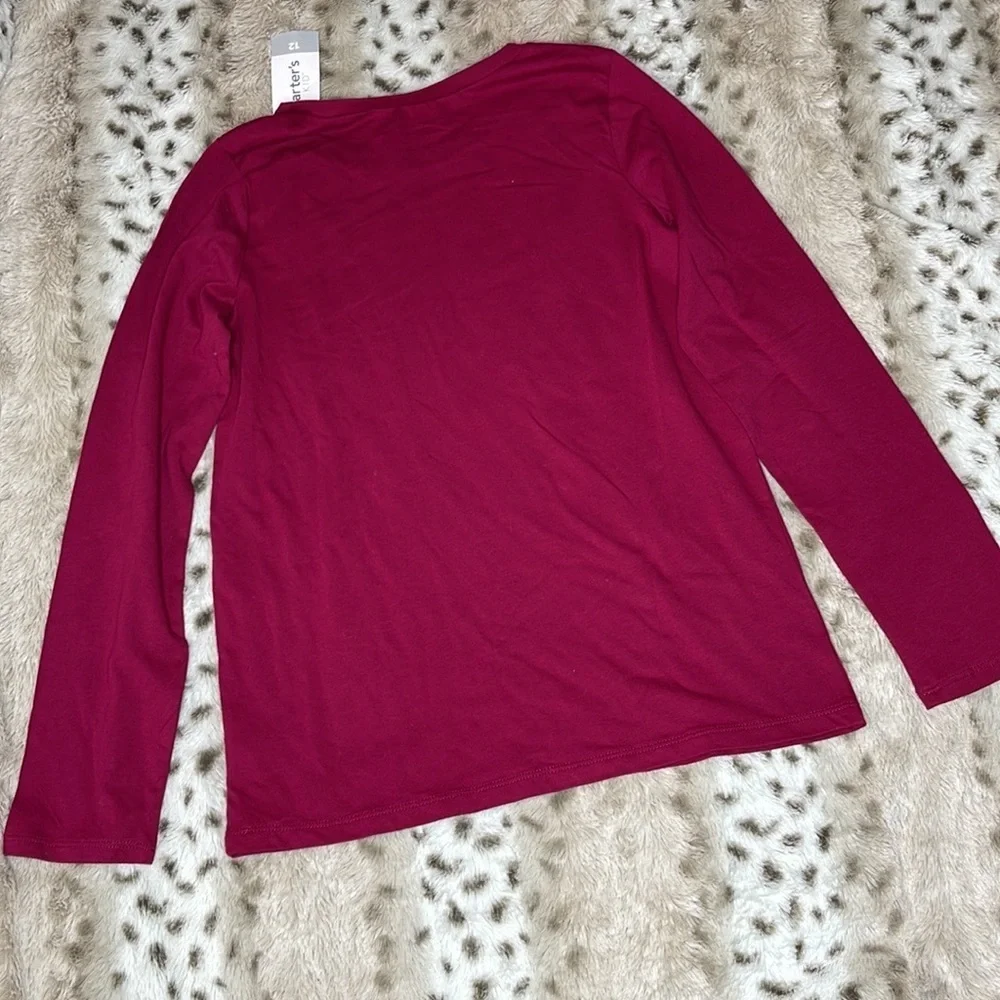 Carters Kid NWT Girls Yellow Cat Tiara Purrrfect Long Sleeve Graphic Tee 12